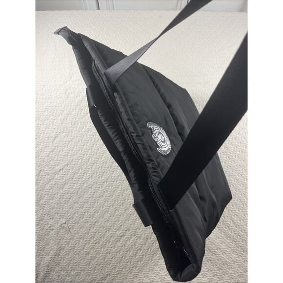 Victoria's Secret PINK Quilted Black Puffer Tote Bag Embroidered Crest 18 x 18 - Picture 7 of 7